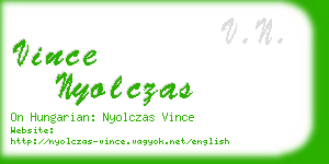 vince nyolczas business card